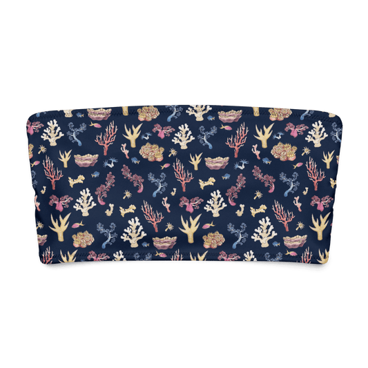 Coral Eco Bandeau Bikini Top